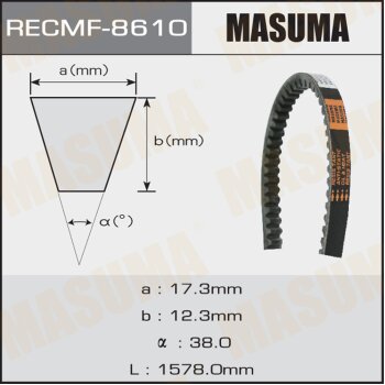 Ремень клиновый  рк 17х1587 мм MASUMA 8610