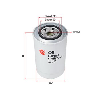 Масляный фильтр C-315 SAKURA аналог C-311 (1/12)