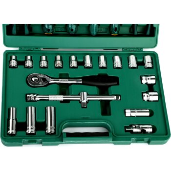 Инструменты, набор SATA 1/2". 26пр., головки, отвертки, плоскогубцы