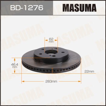 Диск тормозной MASUMA front TOYOTA YARIS CROSS / MXPB10 [уп2] MASUMA BD1276