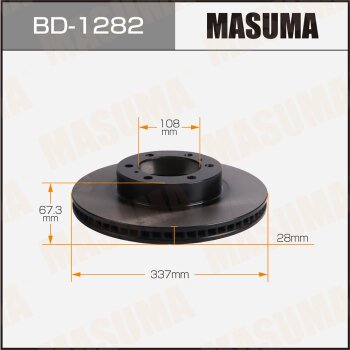 Диск тормозной MASUMA front TOYOTA FORTUNER / GUN156L MASUMA BD1282