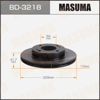 Диск тормозной MASUMA front MITSUBISHI eK WAGON / B11 [уп2] MASUMA BD3218