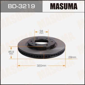 Диск тормозной MASUMA front MITSUBISHI PAJERO SPORT / KS1W MASUMA BD3219