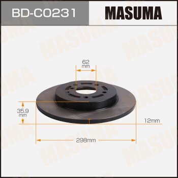 Диск тормозной MASUMA rear CHANGAN CS75 / 18T 19- [уп2] MASUMA BDC0231