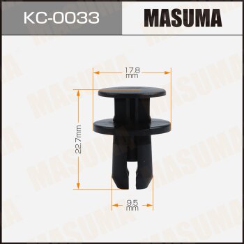 Клипса автомобильная (автокрепеж) MASUMA 0033-KC [уп50] MASUMA KC0033