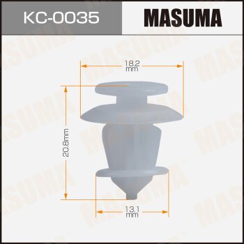 Клипса автомобильная (автокрепеж) MASUMA 0035-KC [уп50] MASUMA KC0035