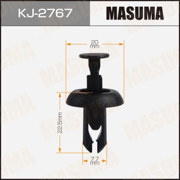 Клипса автомобильная (автокрепеж) MASUMA 2767-KJ [уп50] MASUMA KJ2767