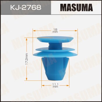 Клипса автомобильная (автокрепеж) MASUMA 2768-KJ [уп50] MASUMA KJ2768