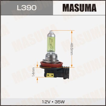 Лампа галогенная  YELLOWGLOW H8 12V 35W (2800K) MASUMA L390