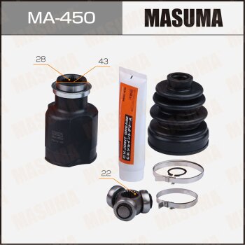 Фото шрус masuma 22х43х28 rh (1/6)