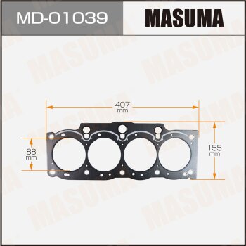 Прокладка Головки блока MASUMA 5S-FE (графит-эластомер) Толщина 160 мм MASUMA MD01039