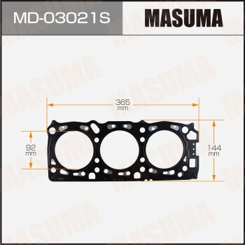 Прокладка Головки блока MASUMA, 6G72, четырехслойная (металл-эластомер) Толщина 1,25 мм (1/10)