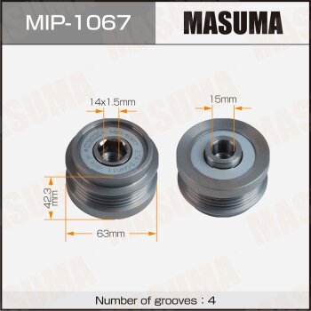 Шкив генератора MASUMA TOYOTA / 1NZ-FE MASUMA MIP1067