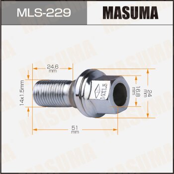Болт Колесный  229  Уп 20 Шт  4 5 6 Masuma арт MLS229 MASUMA MLS229