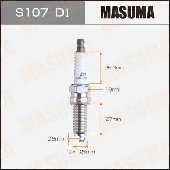 Свеча зажигания иридий+иридий LDK8RTI MASUMA S107DI