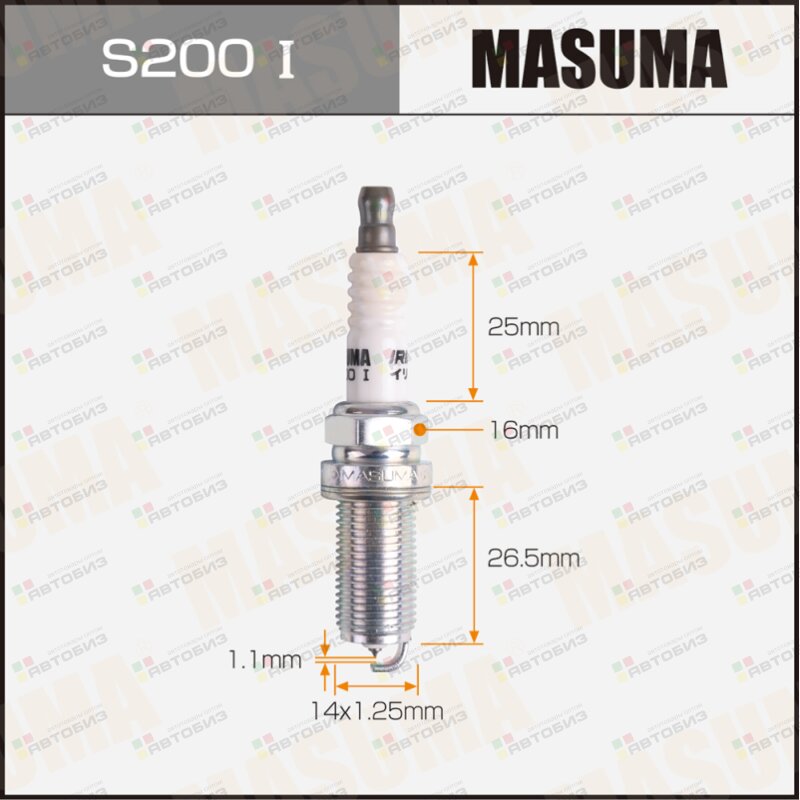 Свеча зажигания MASUMA IRIDIUM (IKH16) купить оптом на сайте