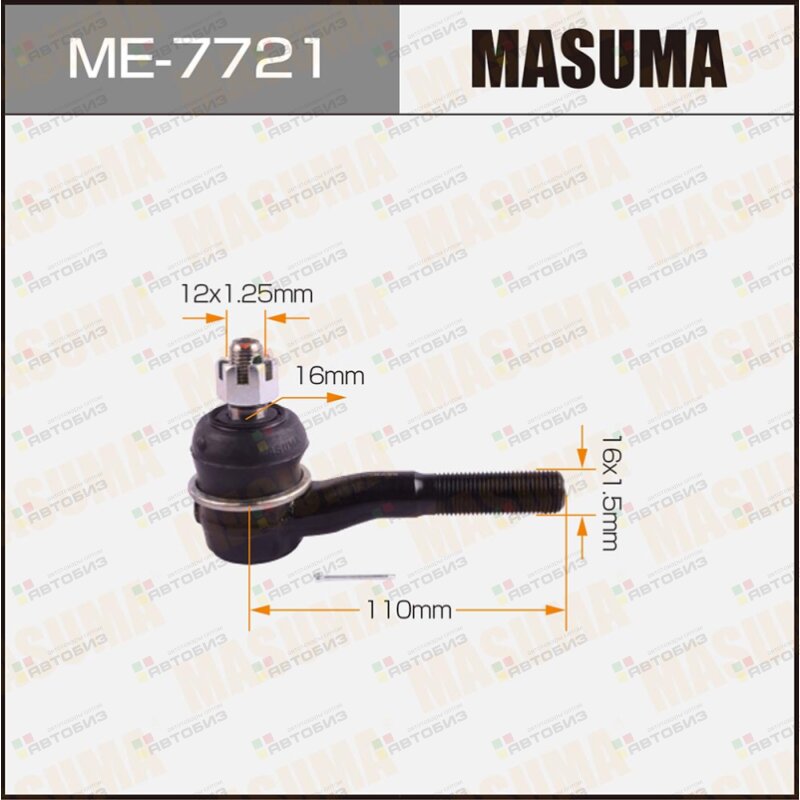 Наконечник рулевой тяги MASUMA MITSUBISHI PAJERO / V1W V2W V3W V4W out 90-03 MASUMA ME7721