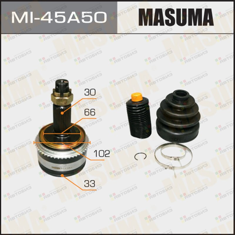 ШРУС  MASUMA  33X66X30Х50  (1/6) MASUMA MI45A50