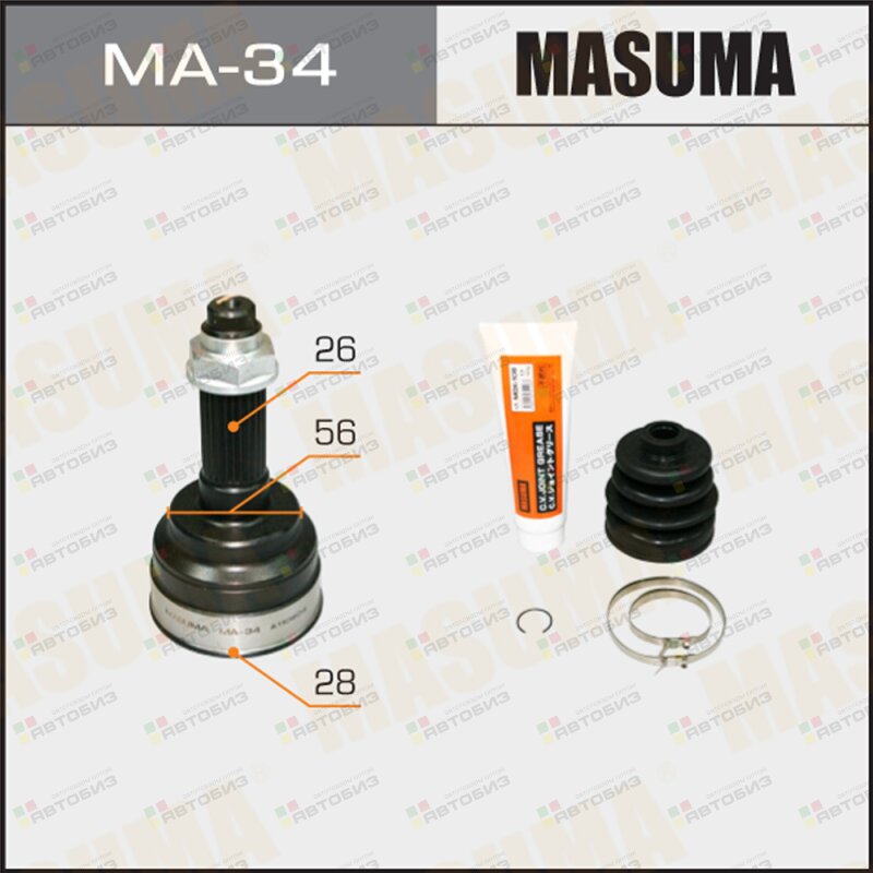 ШРУС MASUMA  MA-34 28x56x26 MASUMA MA34