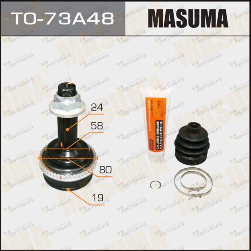 ШРУС  19x58x24х48 (1/6) MASUMA TO73A48