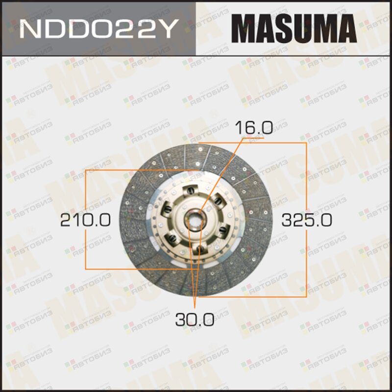 Диск Сцепления  Masuma  325*210*16*30  / Ndd022y* Masuma арт NDD022Y MASUMA NDD022Y
