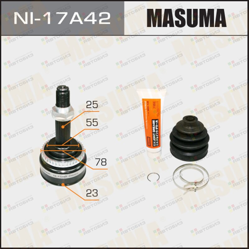 ШРУС MASUMA 23X55X25X42 MASUMA NI17A42