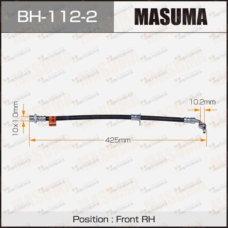 Шланг тормозной MASUMA T- /front/ Land Cruiser J10 LH MASUMA BH1122