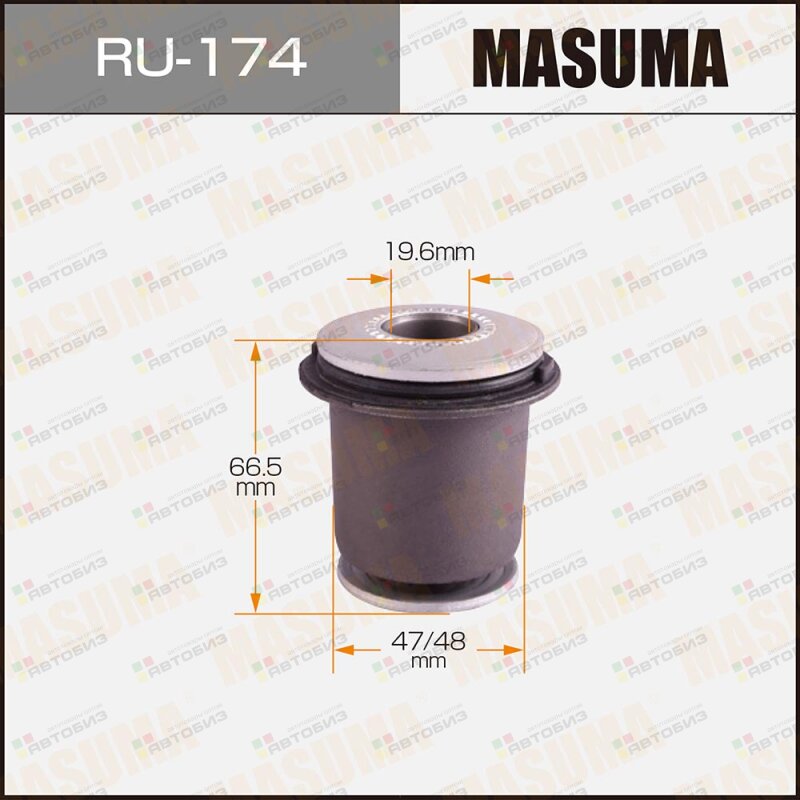 Сайлентблок рычага переднего нижнего задний MASUMA RU174