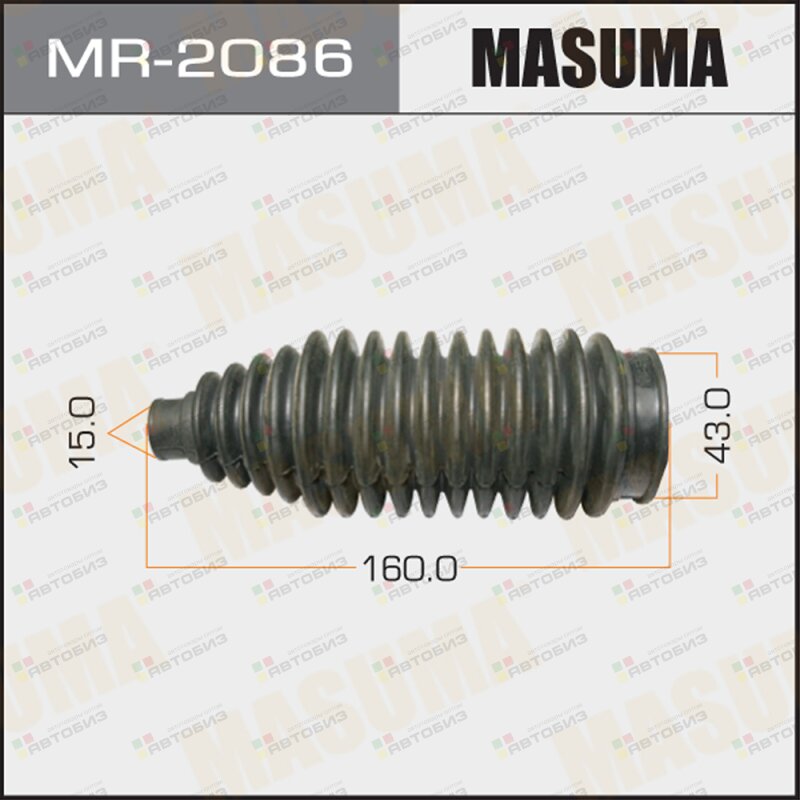 MR-2086_пыльник рейки рулевой Lexus GS 300/IS 200 20/30 93 MASUMA MR2086