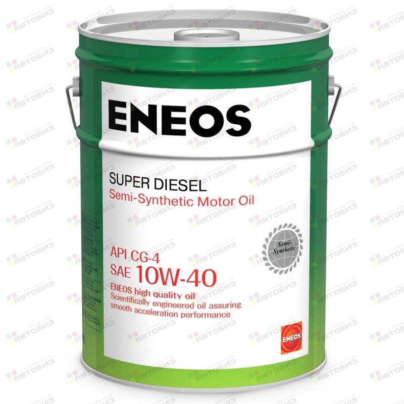 Масло моторное ENEOS Diesel SUPER 10W40 CG-4 полусинтетика 20л ENEOS OIL1327