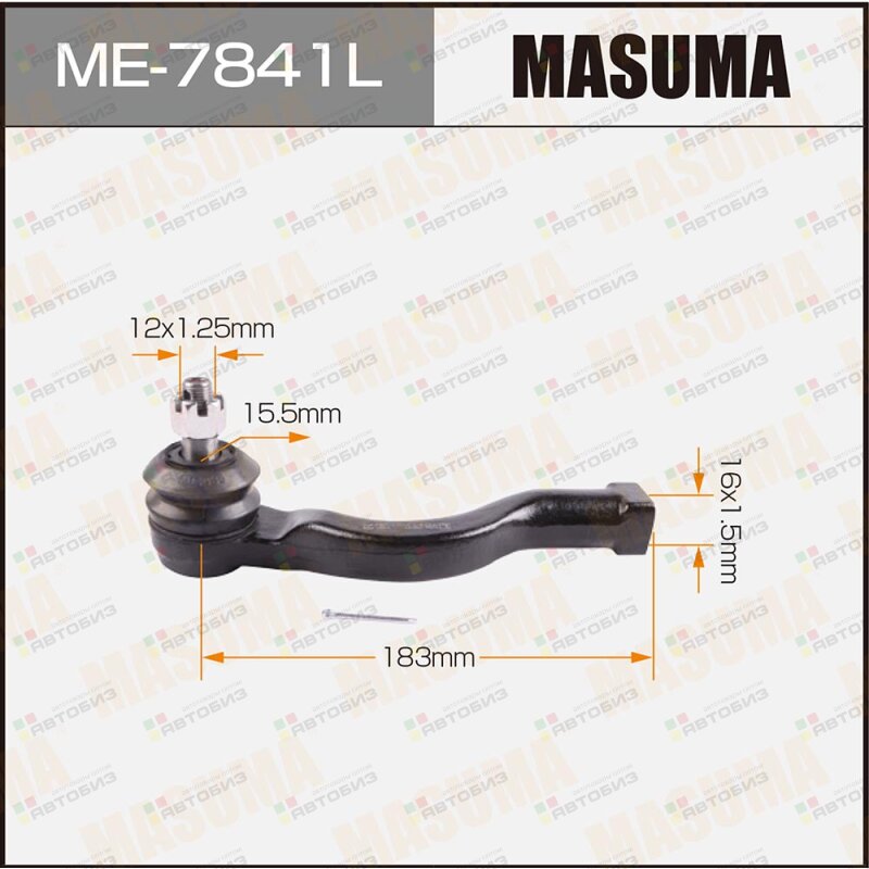 Наконечник рулевой тяги MASUMA MITSUBISHI PAJERO / V6W V7W 99-06 LH MASUMA ME7841L