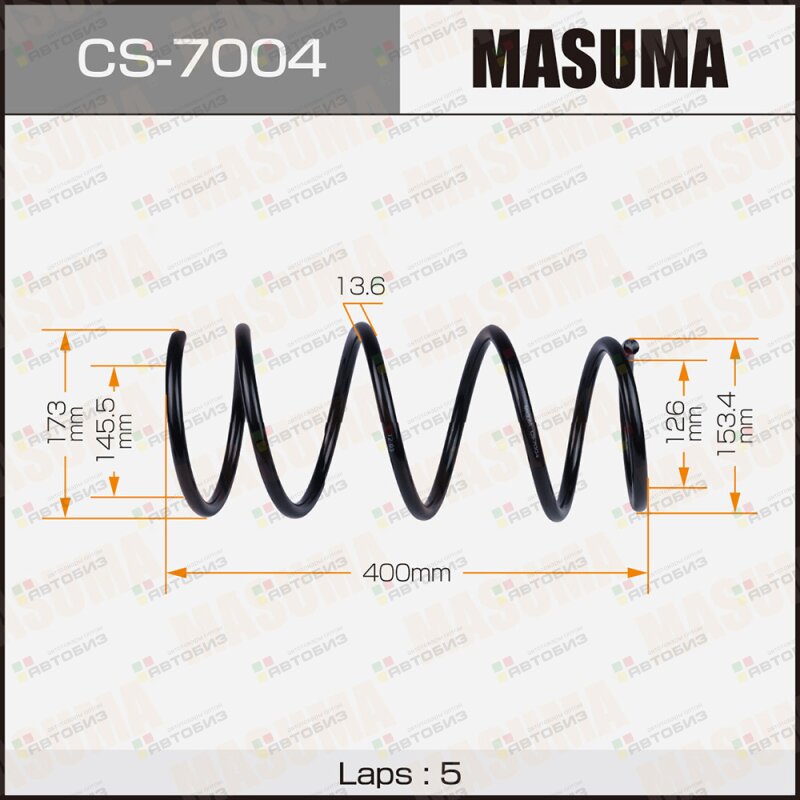 Пружина подвески  front / SG5 MASUMA CS7004