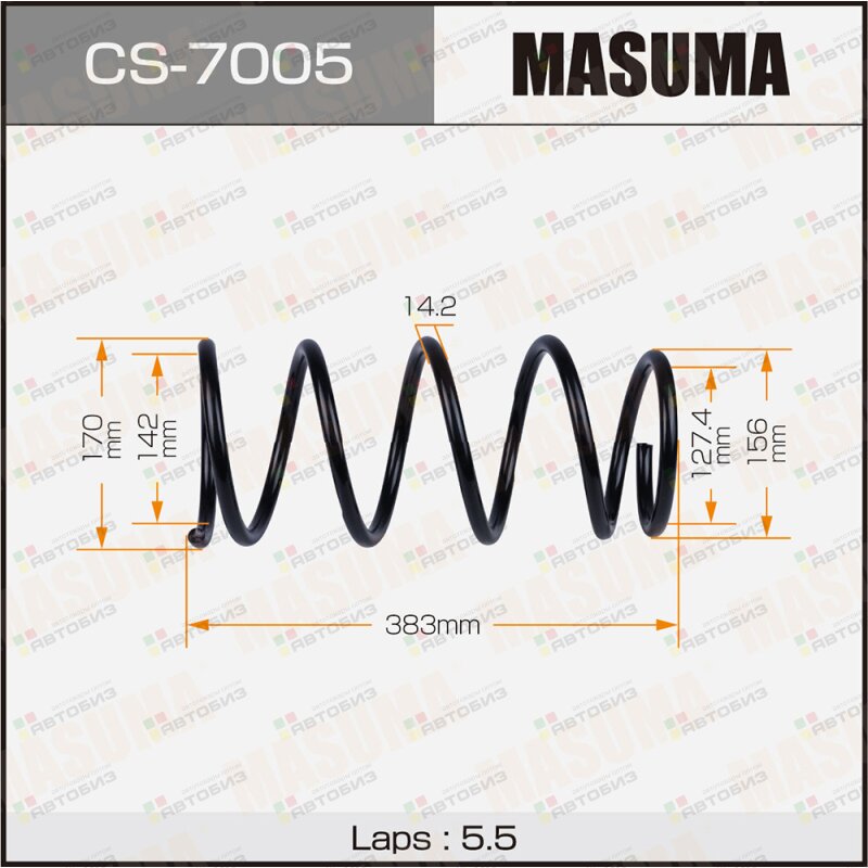 Пружина подвески  front / SG5 MASUMA CS7005