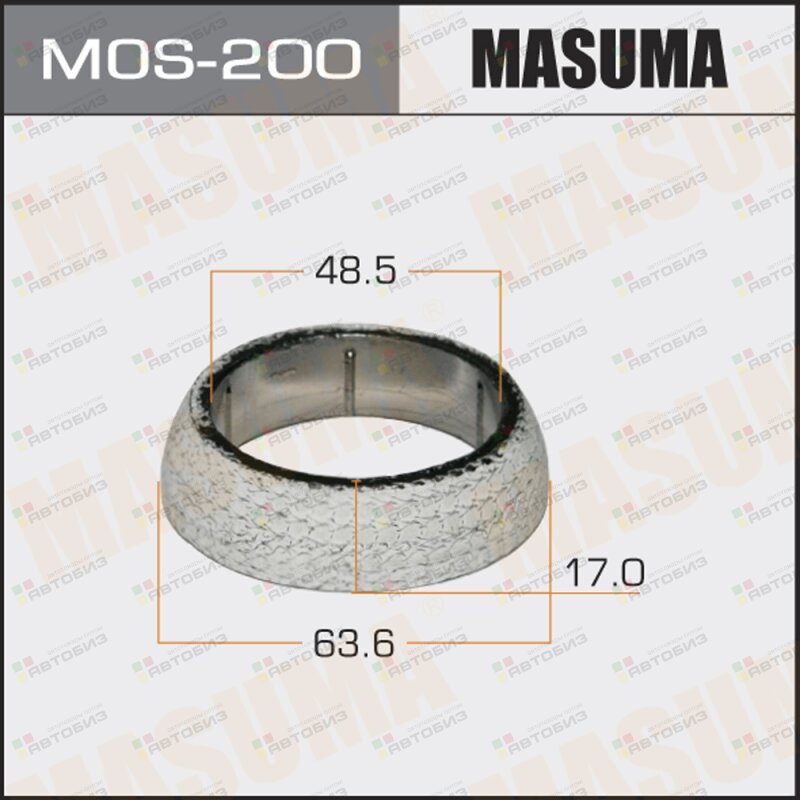 Монтажное уплотнительное кольцо выхлопной системы MASUMA MOS200