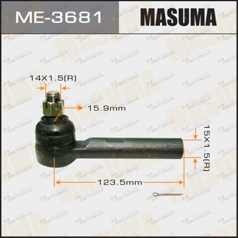 НАКОНЕЧНИК РУЛЕВОЙ ТЯГИ MASUMA KCH14 LXH4 RC ( MASUMA ME3681