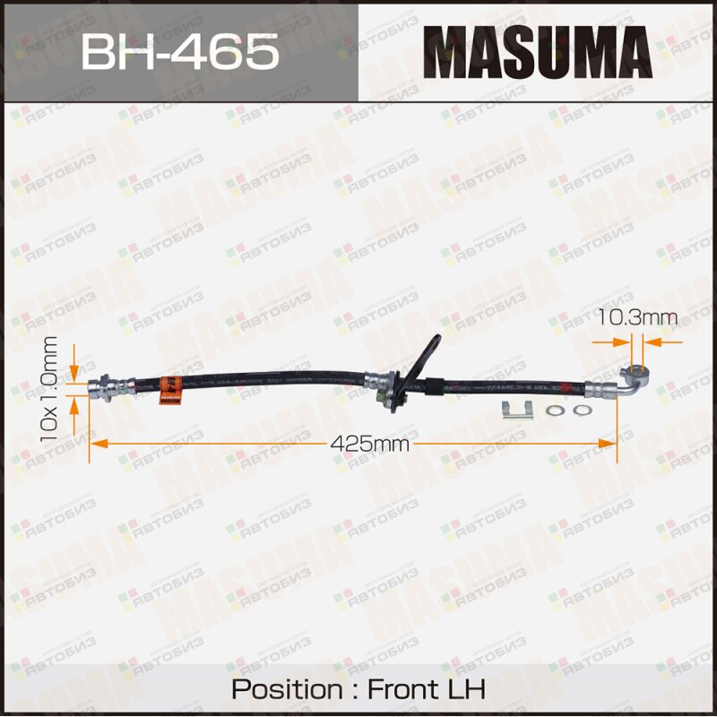 Шланг тормозной  H- /front/ Civic Ferio Domani Orthia LH MASUMA BH465