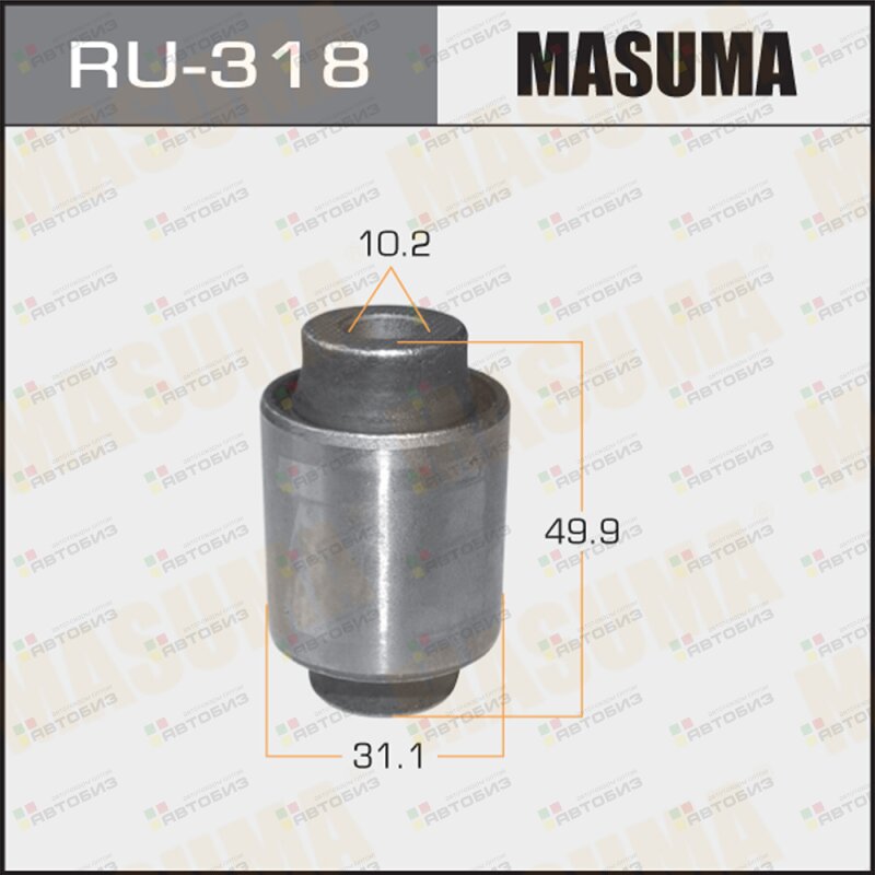 Сайлентблок задн нижнего поперечного рычага MASUMA RU318
