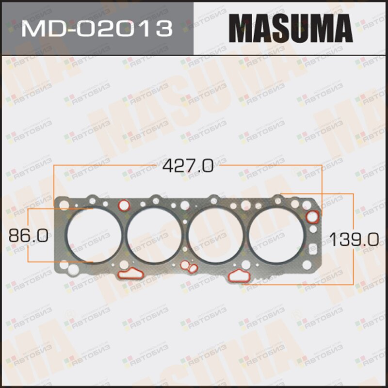 Прокладка Головки блока  LD20 (графит-эластомер) (1/10) MASUMA MD02013