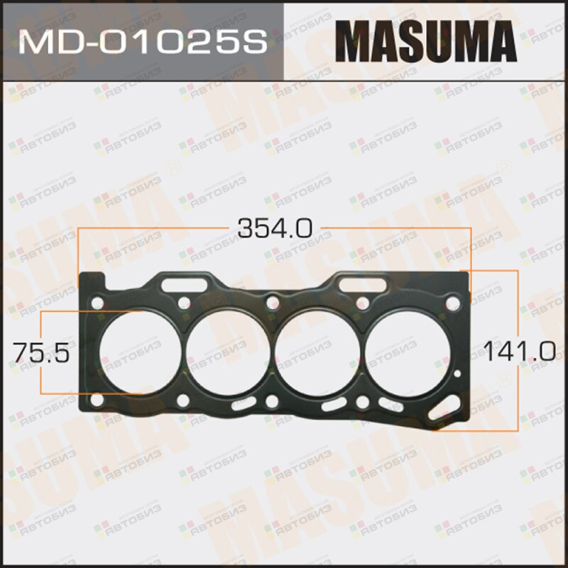 Прокладка Головки блока MASUMA 5E-FE однослойная (металл-эластомер) Толщина 030 мм (1/10) MASUMA MD01025S