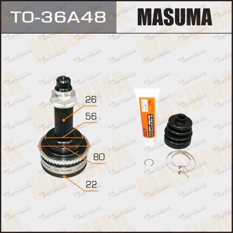 ШРУС  Masuma  22x56x26х  (1/6) MASUMA TO36A48