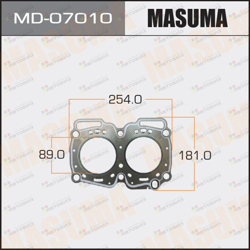 Прокладка Головки блока  EJ18E (графит-эластомер) Толщина 160 мм (1/10) MASUMA MD07010