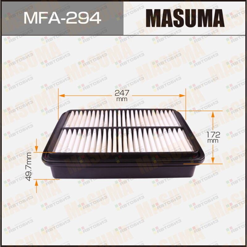 Воздушный фильтр A-171 MASUMA (1/40) MASUMA MFA294