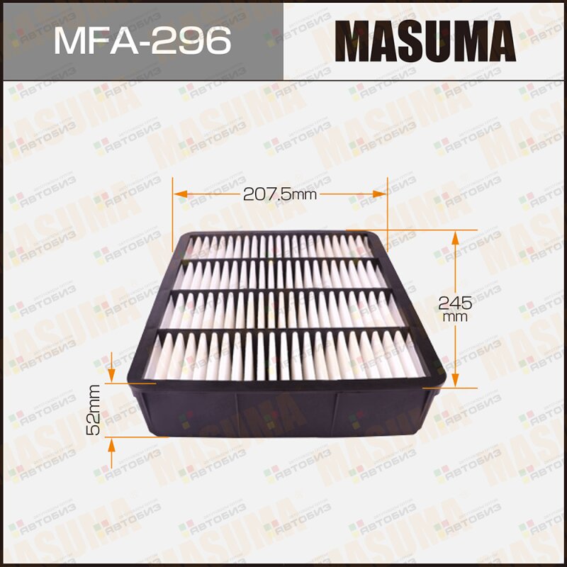 Воздушный фильтр Masuma MFA-296 : А-173 MASUMA MFA296