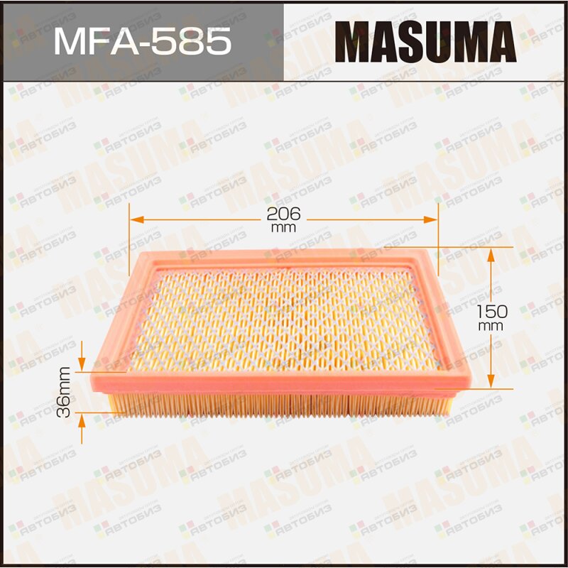 Фильтр воздушный MASUMA MFA585