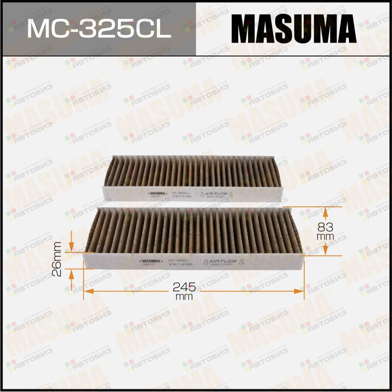 Фильтр салона MASUMA MC325CL