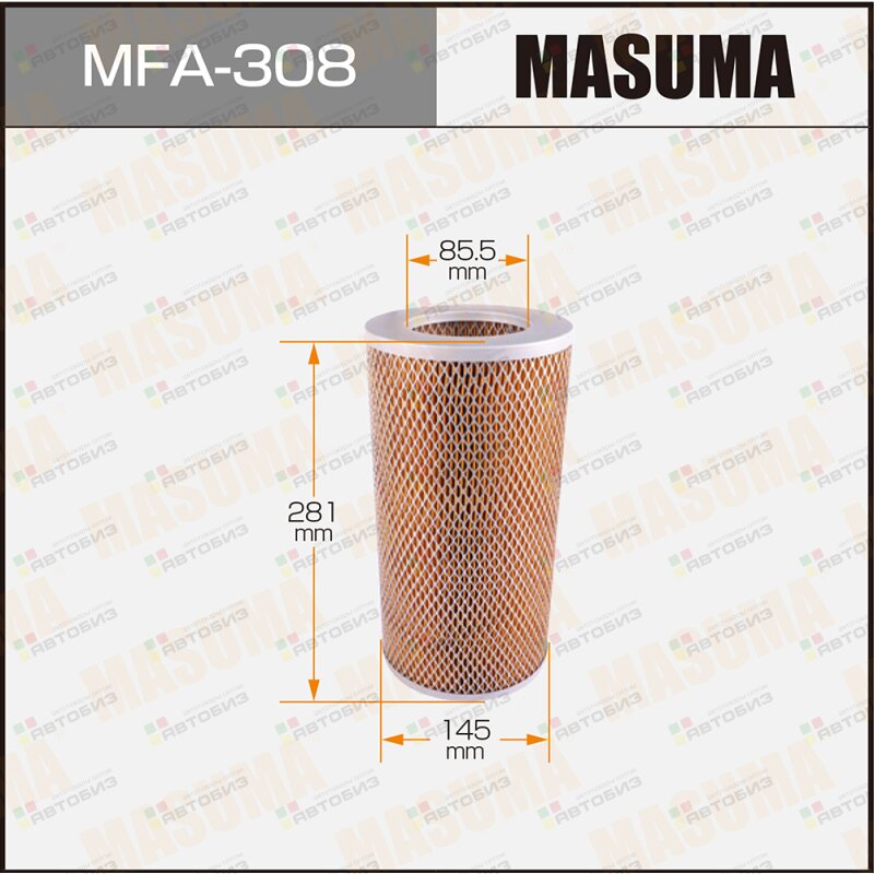 Воздушный фильтр  А- 185 Masuma  (1/20)        б MASUMA MFA308