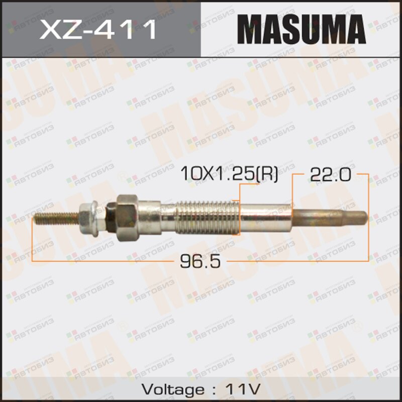 Свеча накаливания  PZ- /HA (1/10/100) MASUMA XZ411