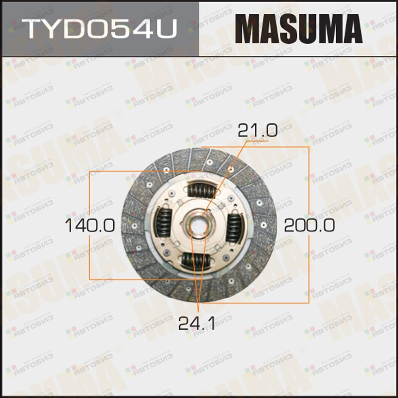 Диск сцепления MASUMA 200*140*21*241 (1/10) MASUMA TYD054U