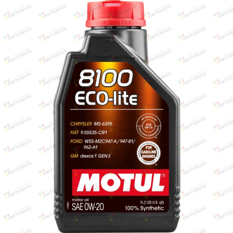Масло моторное MOTUL 8100 Eco-lite 0W20 SP/GF-6A синтетика 1л (1/12) MOTUL 108534