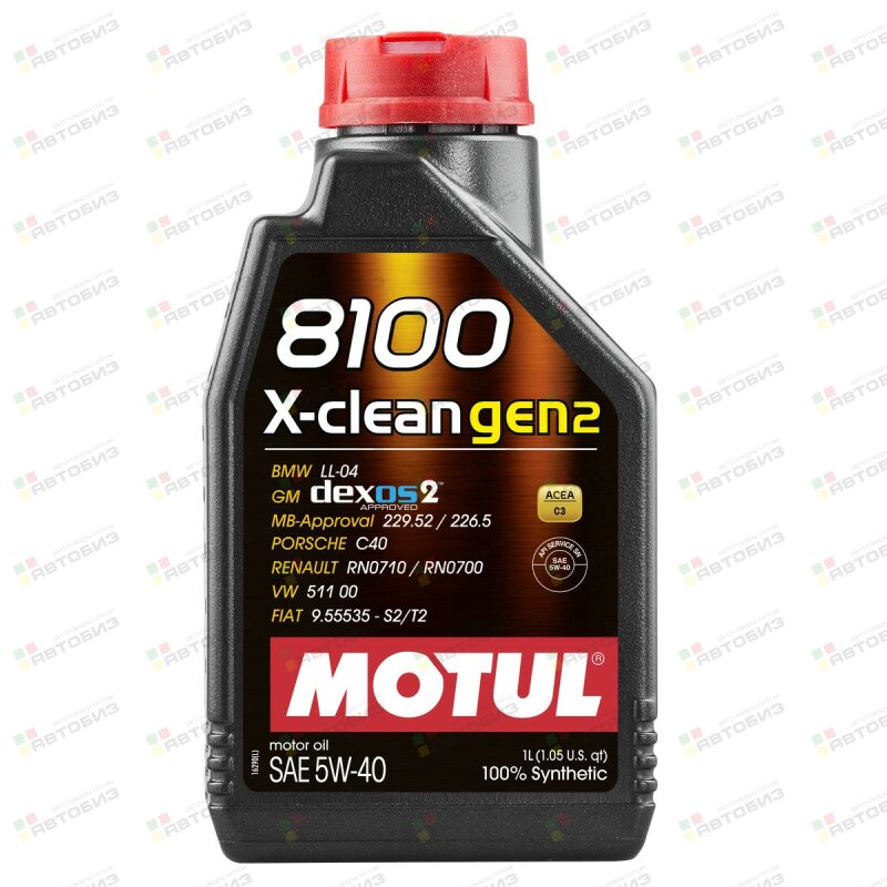 Масло моторное MOTUL 8100 X-clean 5W40 C3 синтетика 1л (1/12) MOTUL 112118